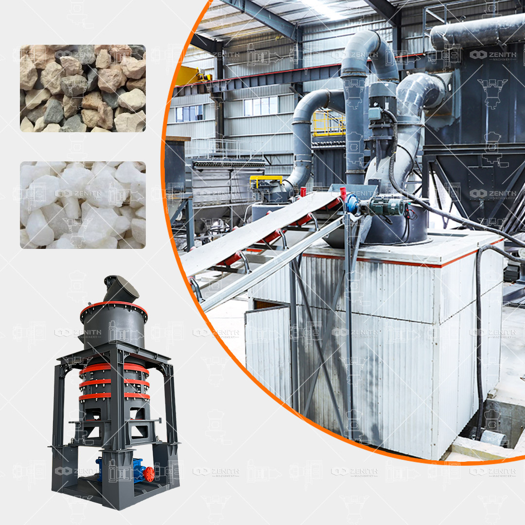 Vertical mill for attapulgite grinding