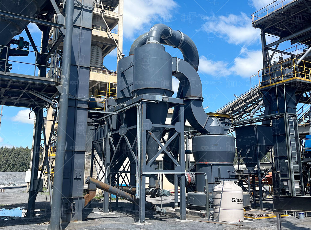 Advanced dust control system in limestone crushing operation