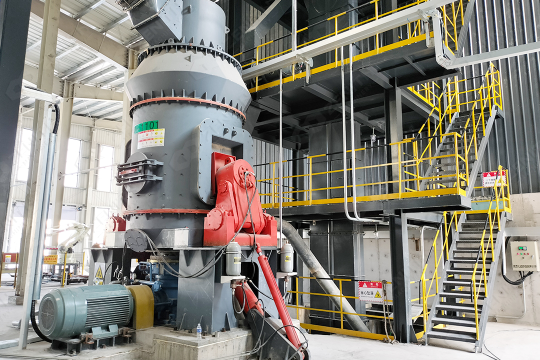 Industrial grinding plant for limestone and calcium hydroxide slag processing
