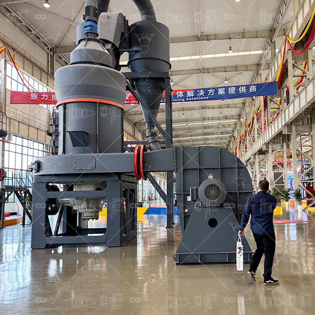 MTW European Trapezium Mill processing high-calcium stone for construction materials