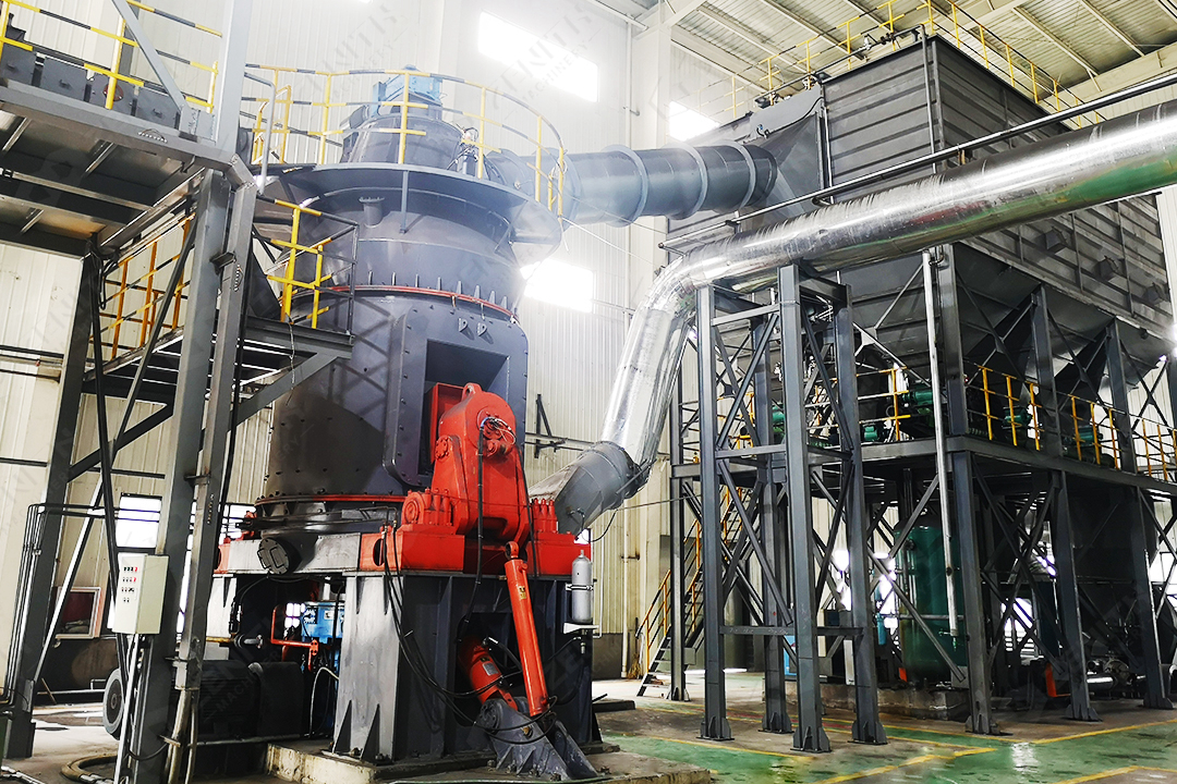LM Vertical Grinding Mill installation showing compact footprint