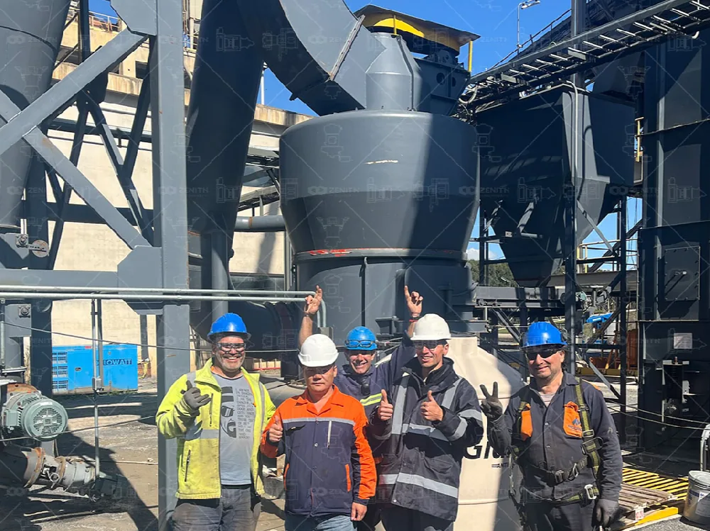 Uruguay limestone powder production project customer site