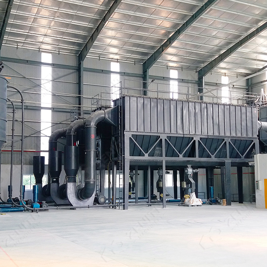 Overview of XZM1100 Ultrafine Grinding Mill showing compact design and main grinding chamber