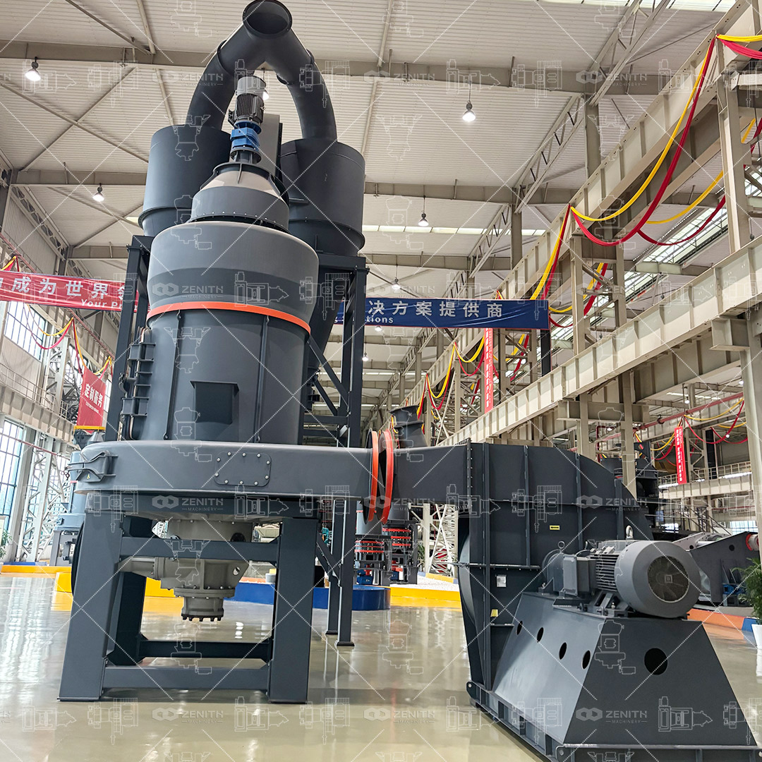 Wear resistant grinding roller and ring inside Raymond mill for quartz powder