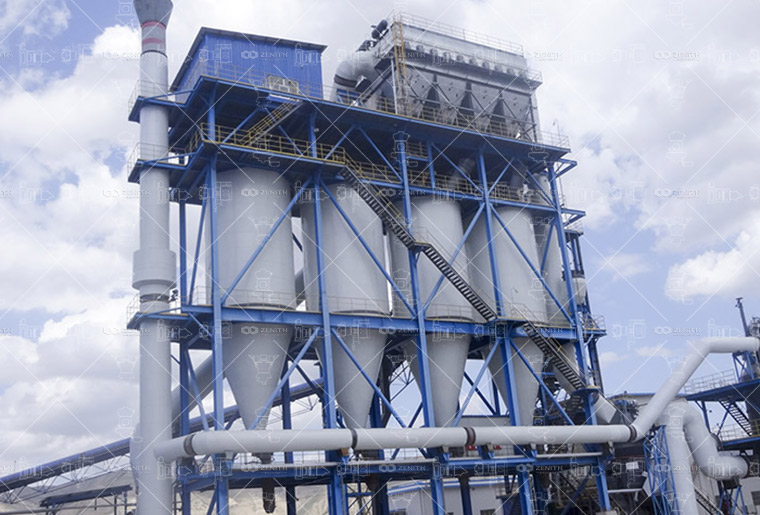 Process flow of quartz crushing and LM vertical grinding for silica powder